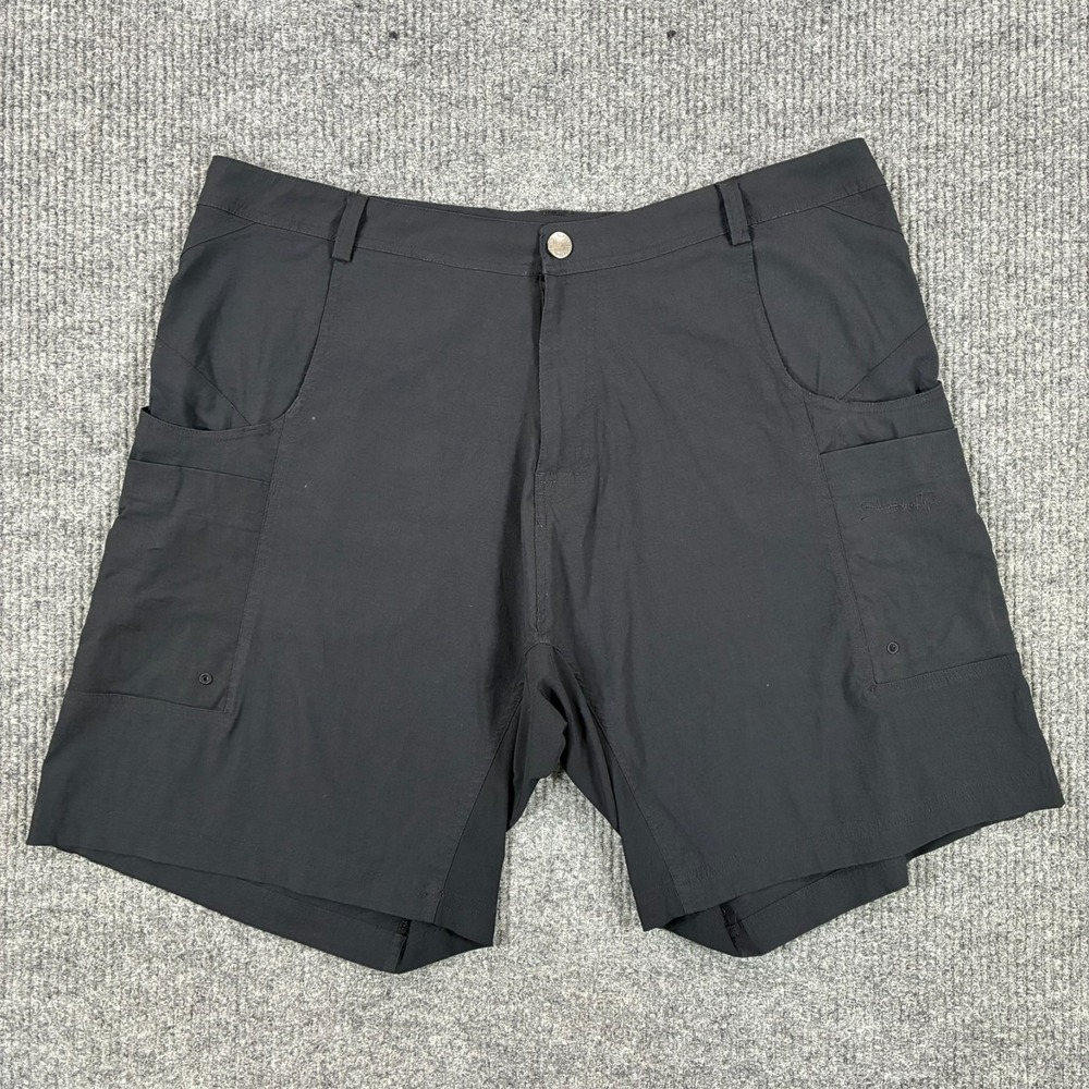 Black Tip El Pescador Shorts Mens Size 40 Nylon Stretch Fishing Outdoor Utility